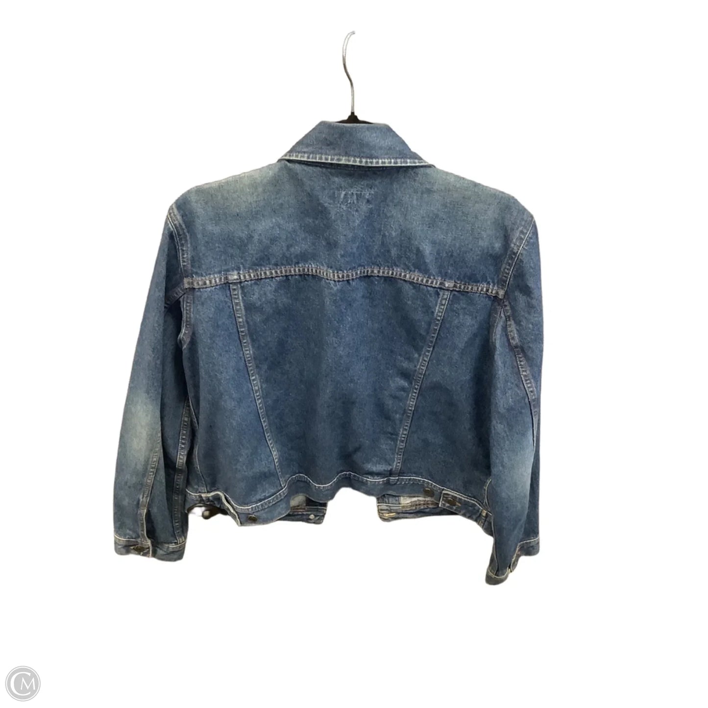 Jacket Denim By Izod In Blue Denim, Size: L