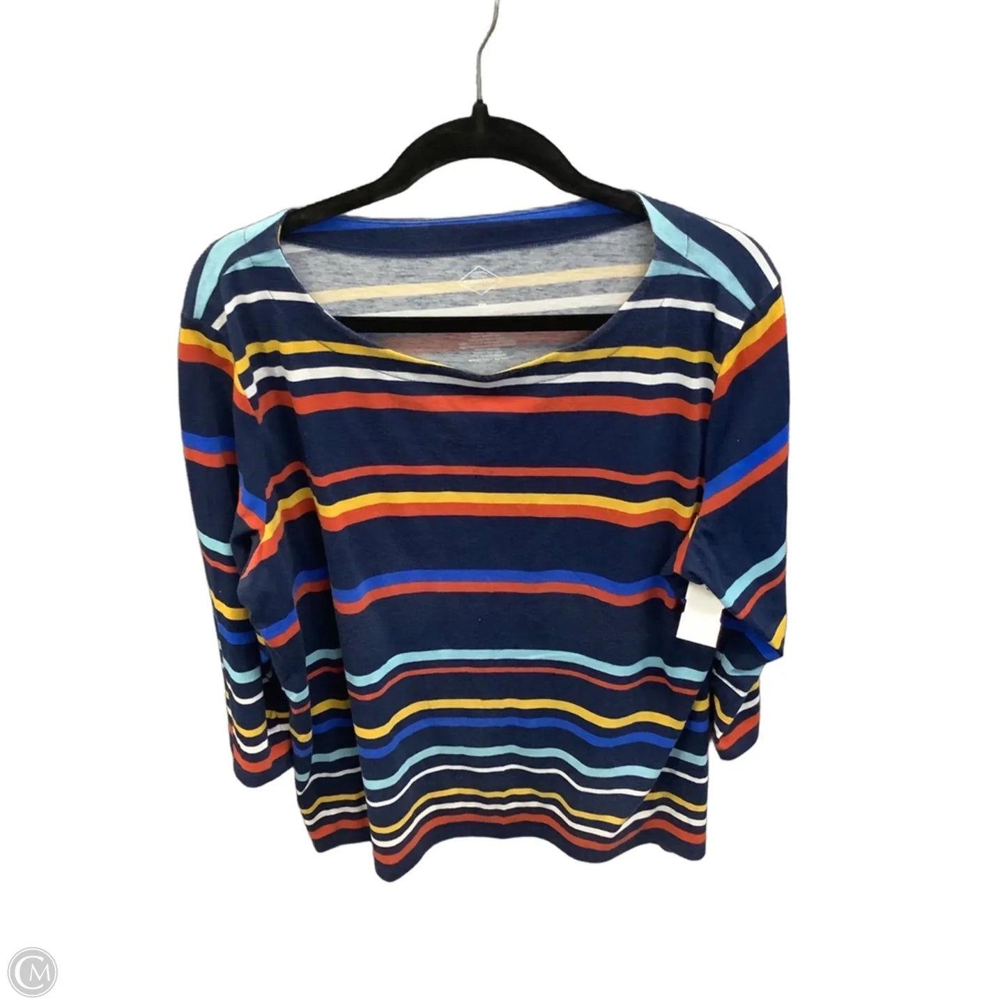 Top Long Sleeve By St Johns Bay In Striped Pattern, Size: Xxl