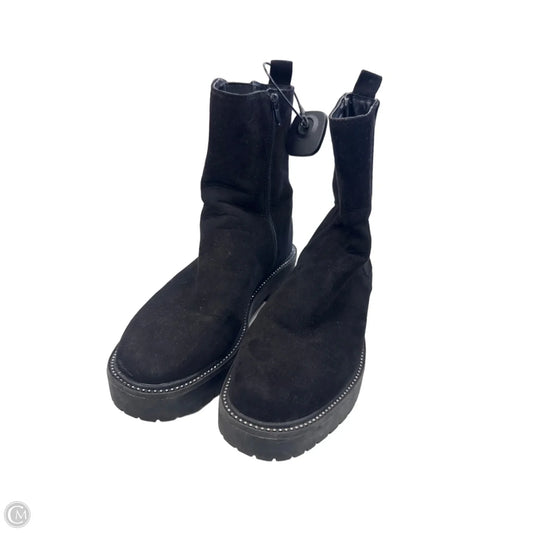Boots Ankle Flats By Time And Tru In Black, Size: 8