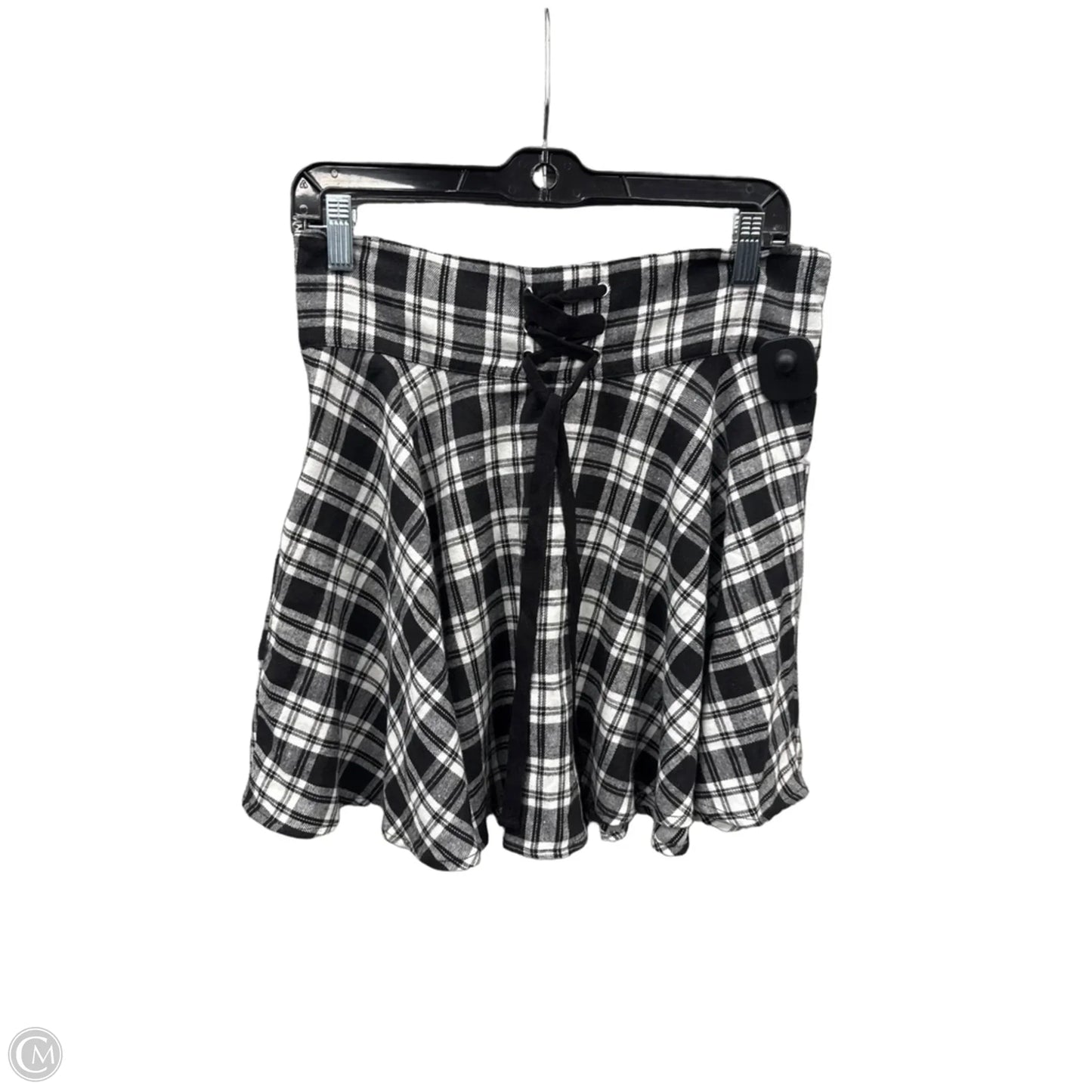 Skirt Mini & Short By Shein In Plaid Pattern, Size: 12