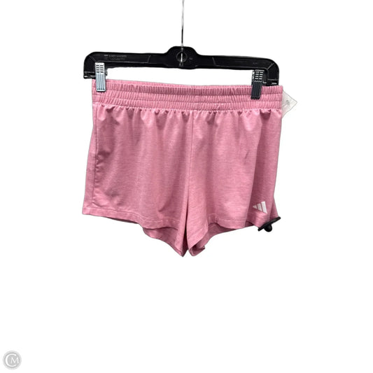 Athletic Shorts By Adidas In Pink, Size: L