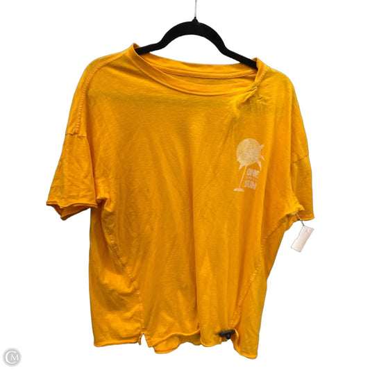 Top Short Sleeve By Aerie In Orange, Size: Sp