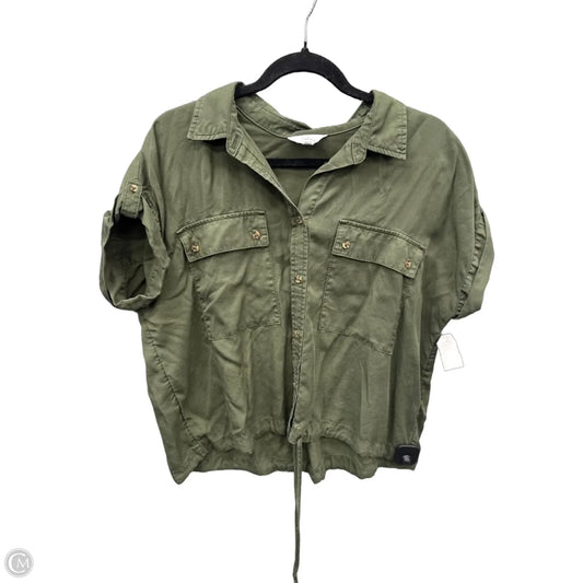Top Short Sleeve By Time And Tru In Green, Size: L