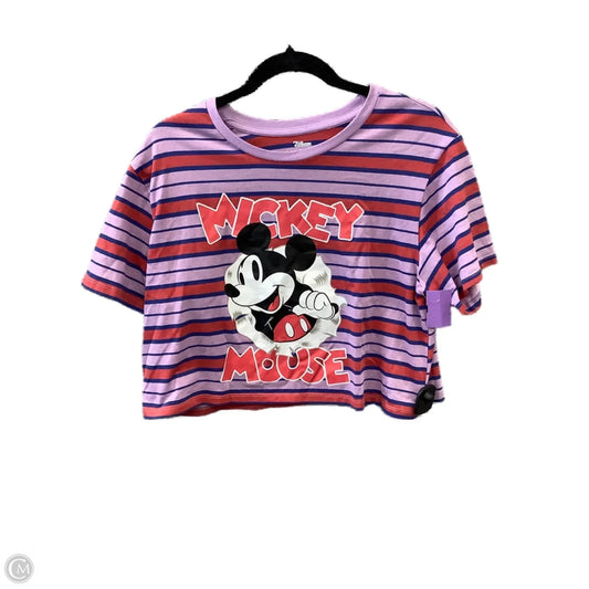 Top Short Sleeve By Disney Store In Multi-colored, Size: L
