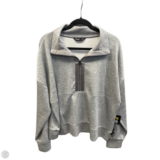 Sweatshirt Collar By Simply Vera In Grey, Size: Xxl
