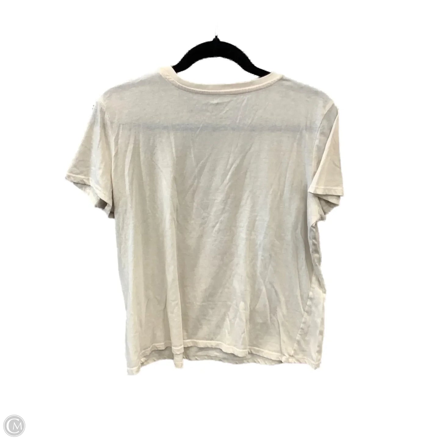Top Short Sleeve By Disney Store In Cream, Size: Xl