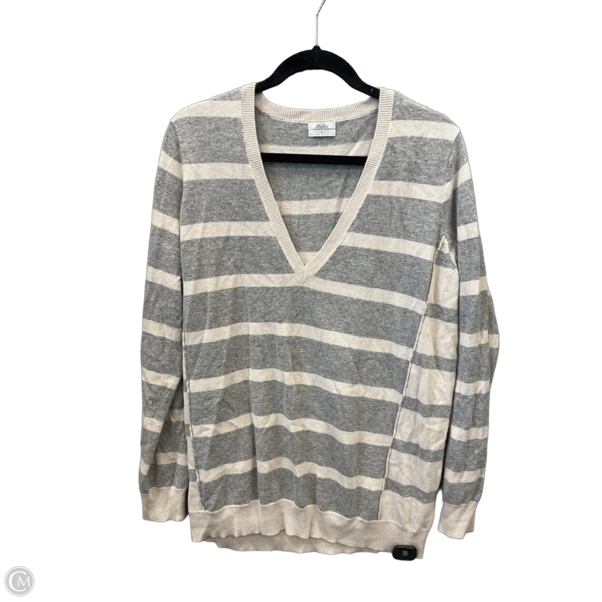 Top Long Sleeve By Clothes Mentor In Striped Pattern, Size: L