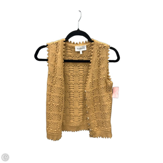 Vest Sweater By Heartloom In Orange, Size: S
