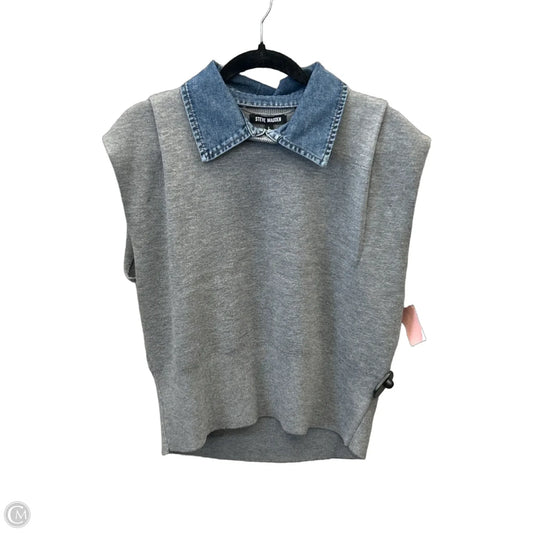 Top Short Sleeve By Steve Madden In Grey, Size: L