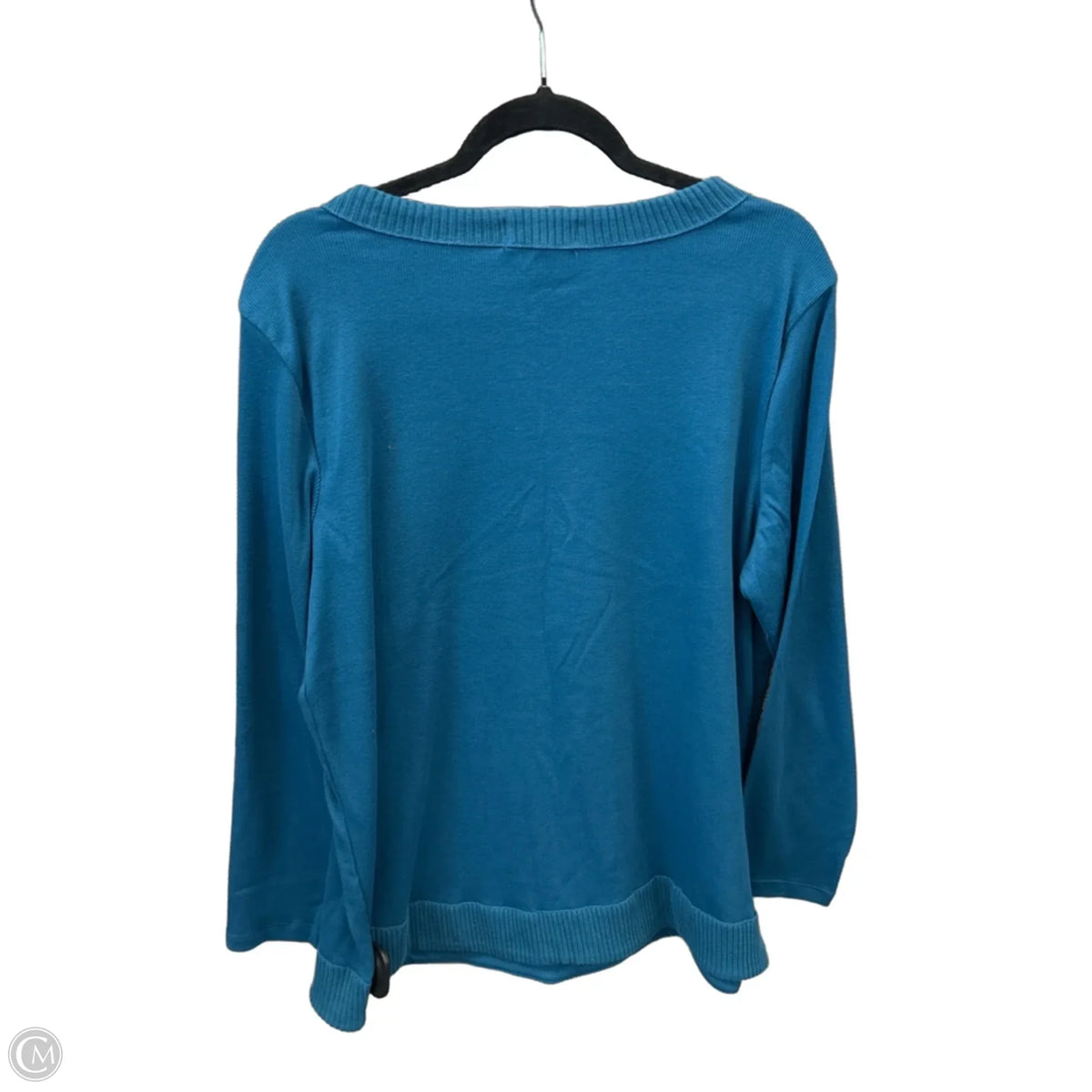 Top Long Sleeve By Rafaella In Blue, Size: 1x