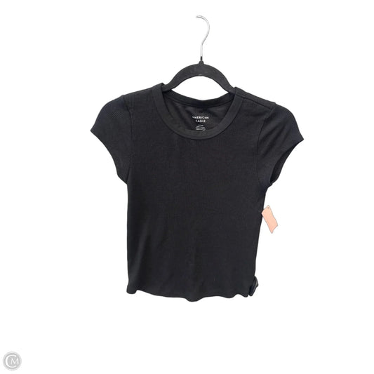 Top Short Sleeve By American Eagle In Black, Size: Sp