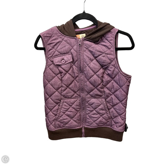 Vest Puffer & Quilted By Ruff Hewn In Purple, Size: S