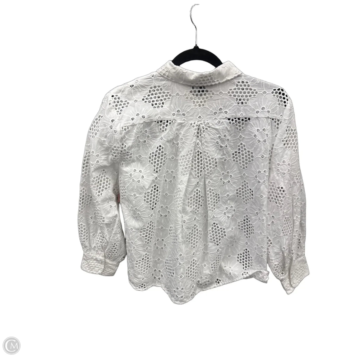Top Long Sleeve By J. Crew In White, Size: M