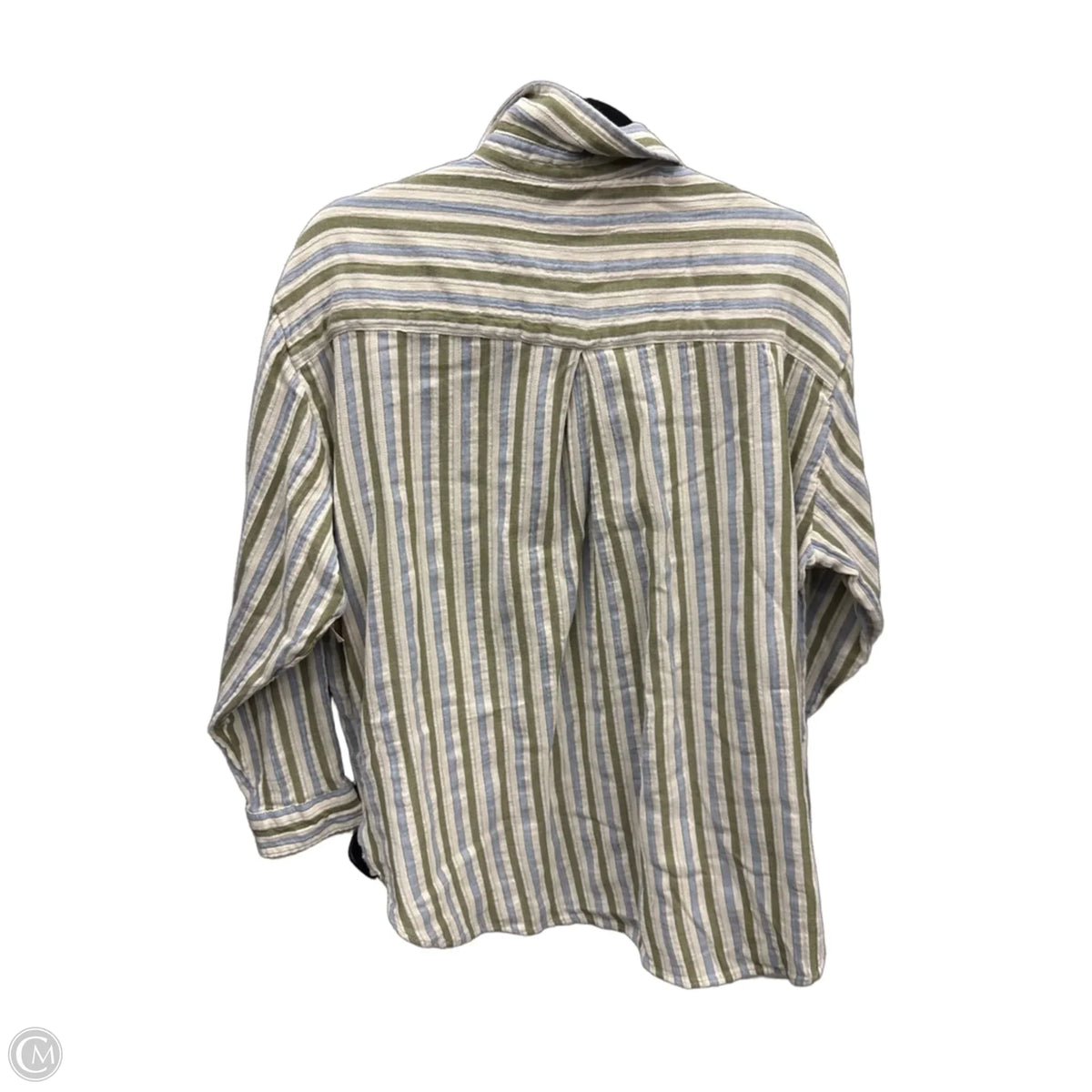 Top Long Sleeve By Aerie In Striped Pattern, Size: Sp