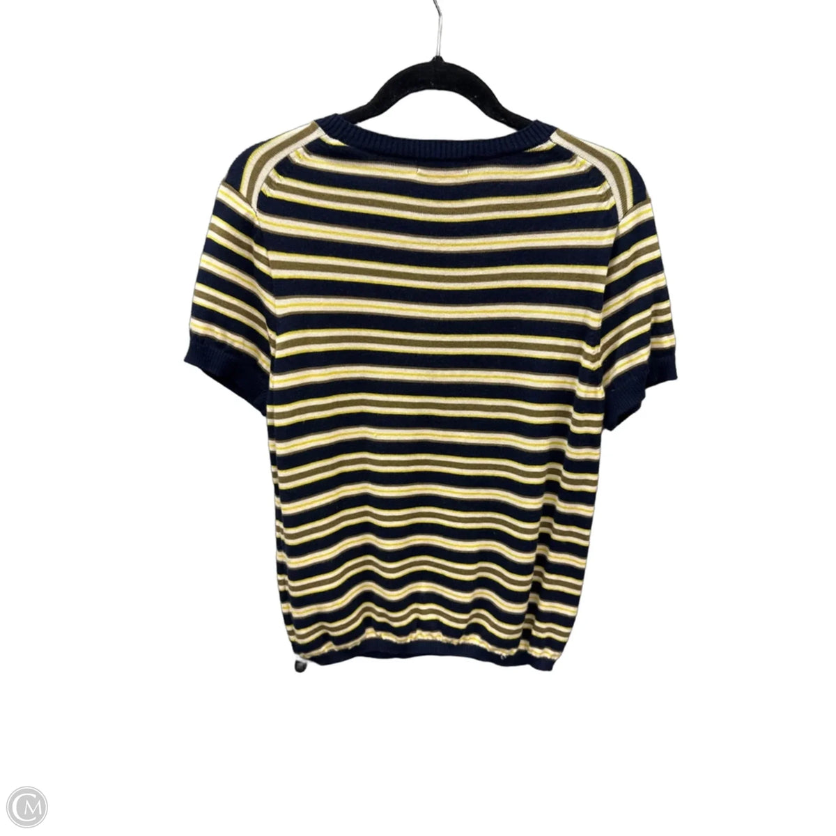 Top Short Sleeve By J. Crew In Striped Pattern, Size: L
