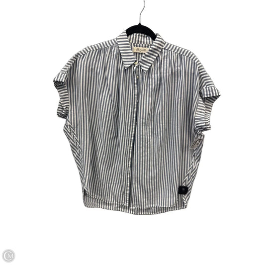 Top Short Sleeve By Madewell In Striped Pattern, Size: S