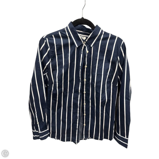 Top Long Sleeve By J. Crew In Striped Pattern, Size: M