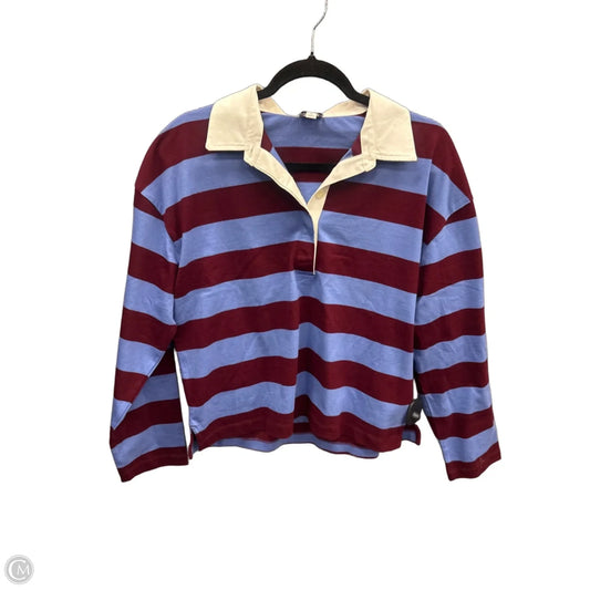 Top Long Sleeve By J. Crew In Striped Pattern, Size: M