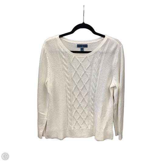 Sweater By Karen Scott In White, Size: L