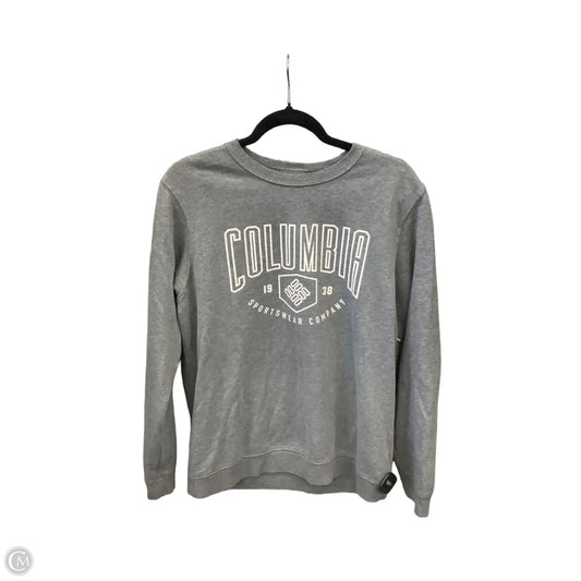 Sweatshirt Crewneck By Columbia In Grey, Size: M