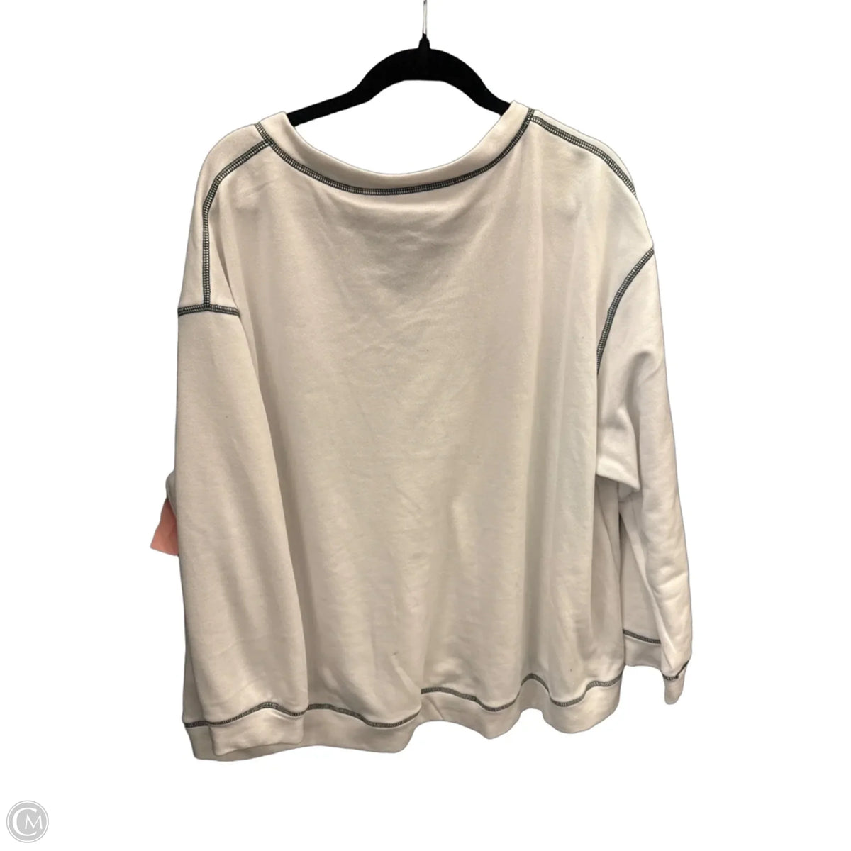 Top Long Sleeve By Bloomchic In White, Size: 3x