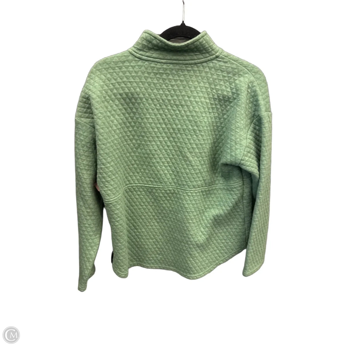 Sweatshirt Collar By Eddie Bauer In Green, Size: M