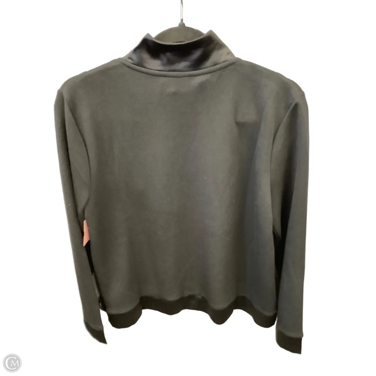 Sweatshirt Collar By Chicos In Black, Size: M