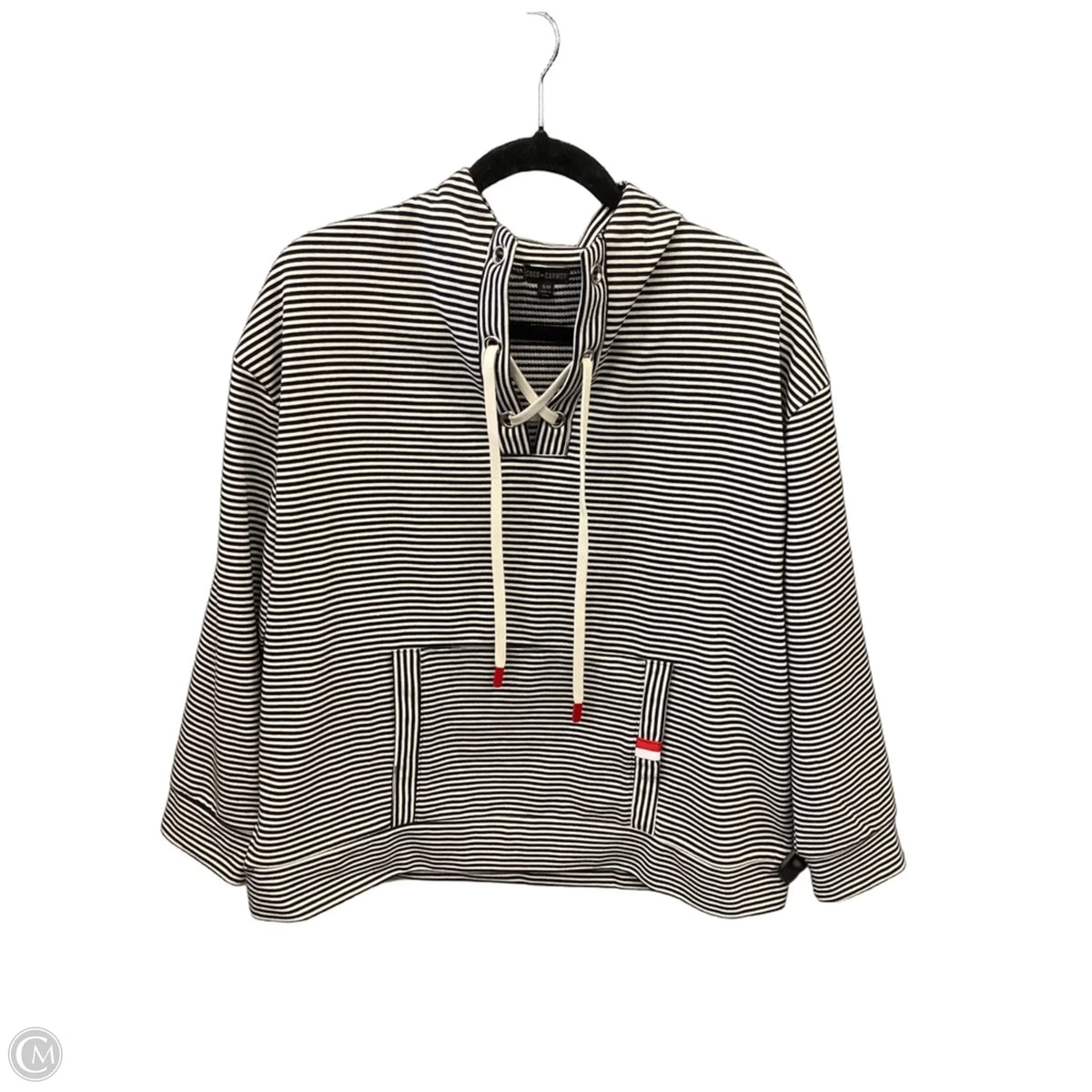 Sweatshirt Collar By Coco And Carmen In Striped Pattern, Size: S