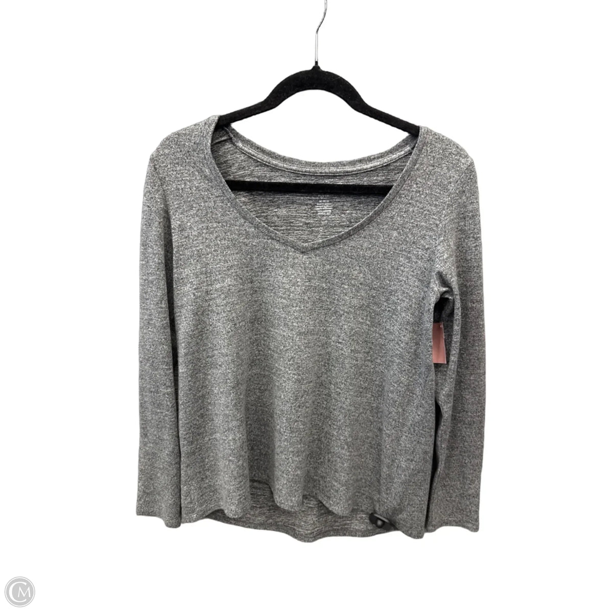 Top Long Sleeve By American Eagle In Grey, Size: M