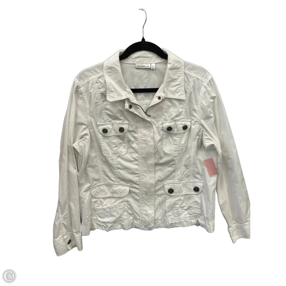Jacket Other By Croft And Barrow In White, Size: L