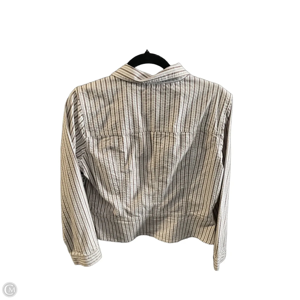 Jacket Other By Christopher And Banks In Striped Pattern, Size: L