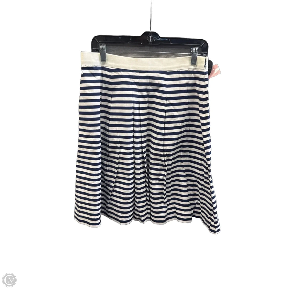 Skirt Midi By Loft In Striped Pattern, Size: 8