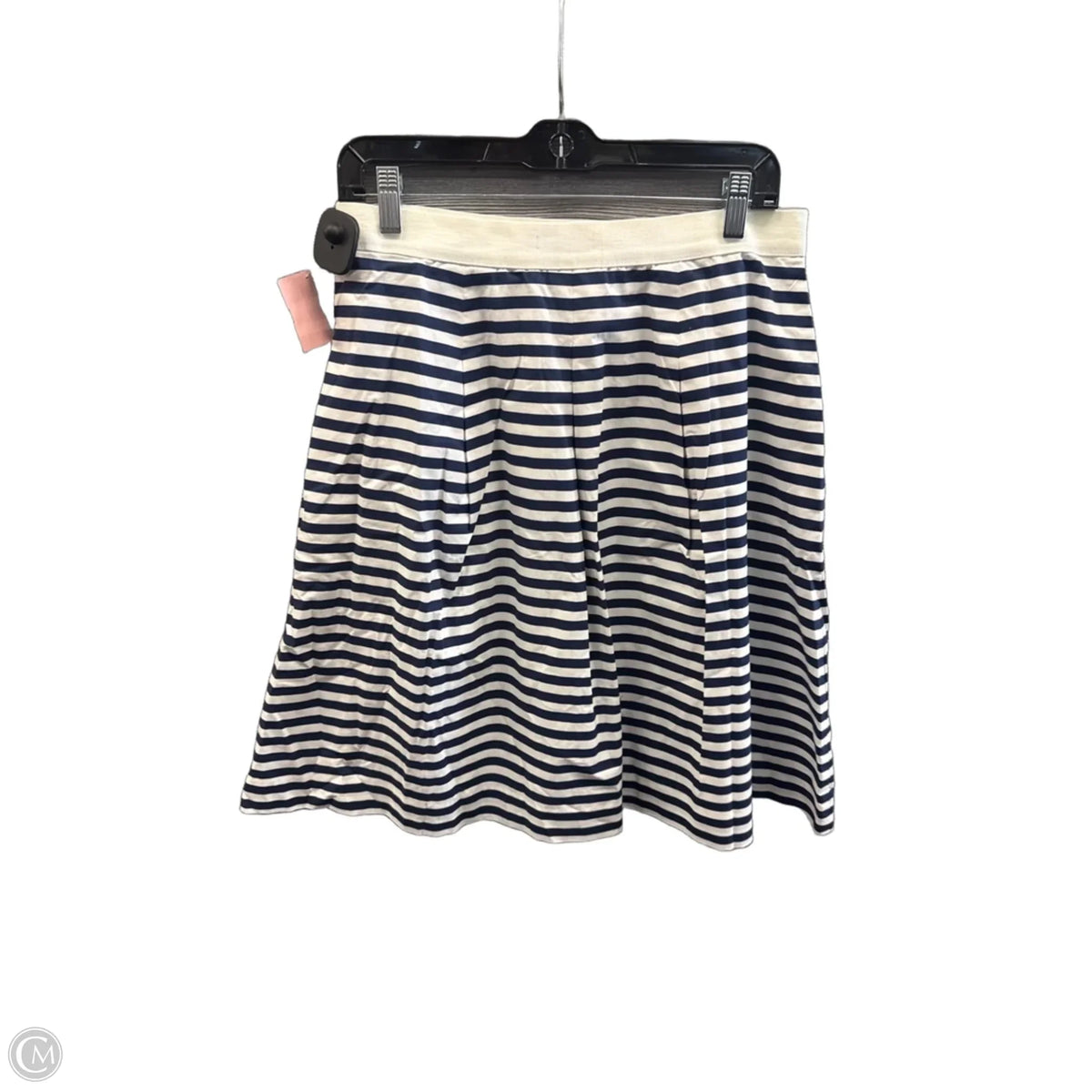 Skirt Midi By Loft In Striped Pattern, Size: 8
