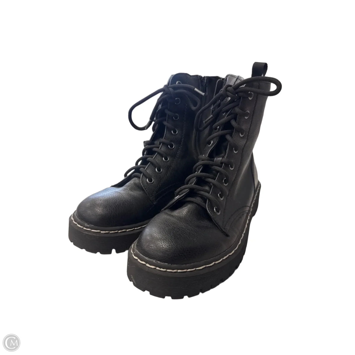 Boots Combat By Sincerely Jules In Black, Size: 10
