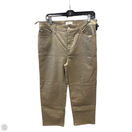 Jeans Straight By Banana Republic In Copper, Size: 14