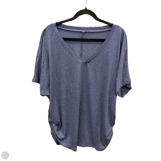 Top Short Sleeve By Clothes Mentor In Blue, Size: 2x
