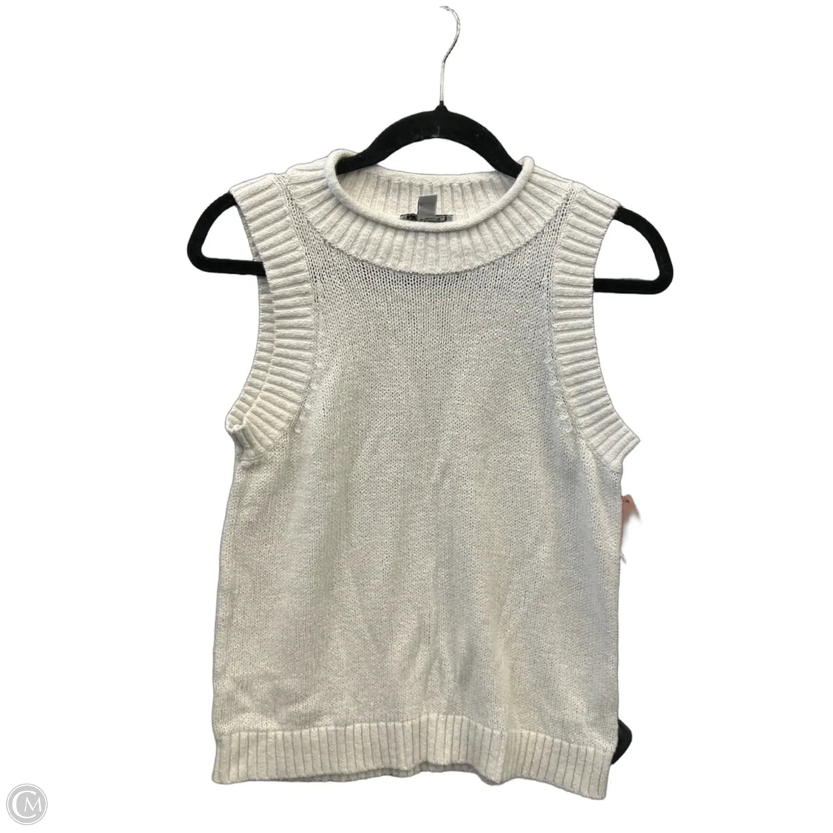 Vest Sweater By Tribal In White, Size: M