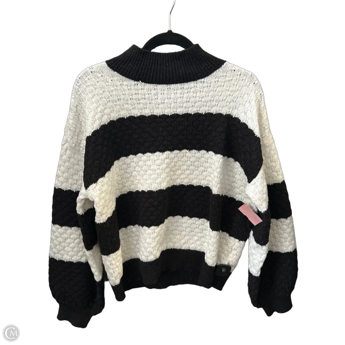 Sweater By Nine West In Checkered Pattern, Size: L