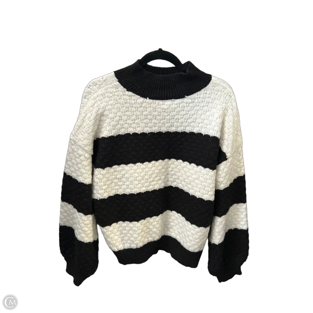 Sweater By Nine West In Checkered Pattern, Size: L