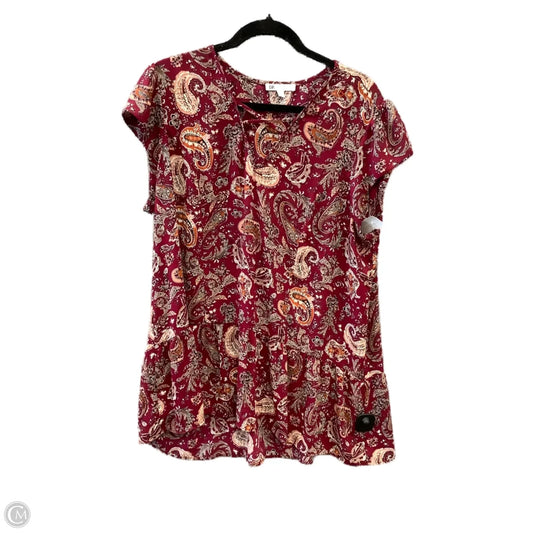 Top Short Sleeve By Dr2 In Multi-colored, Size: Xl