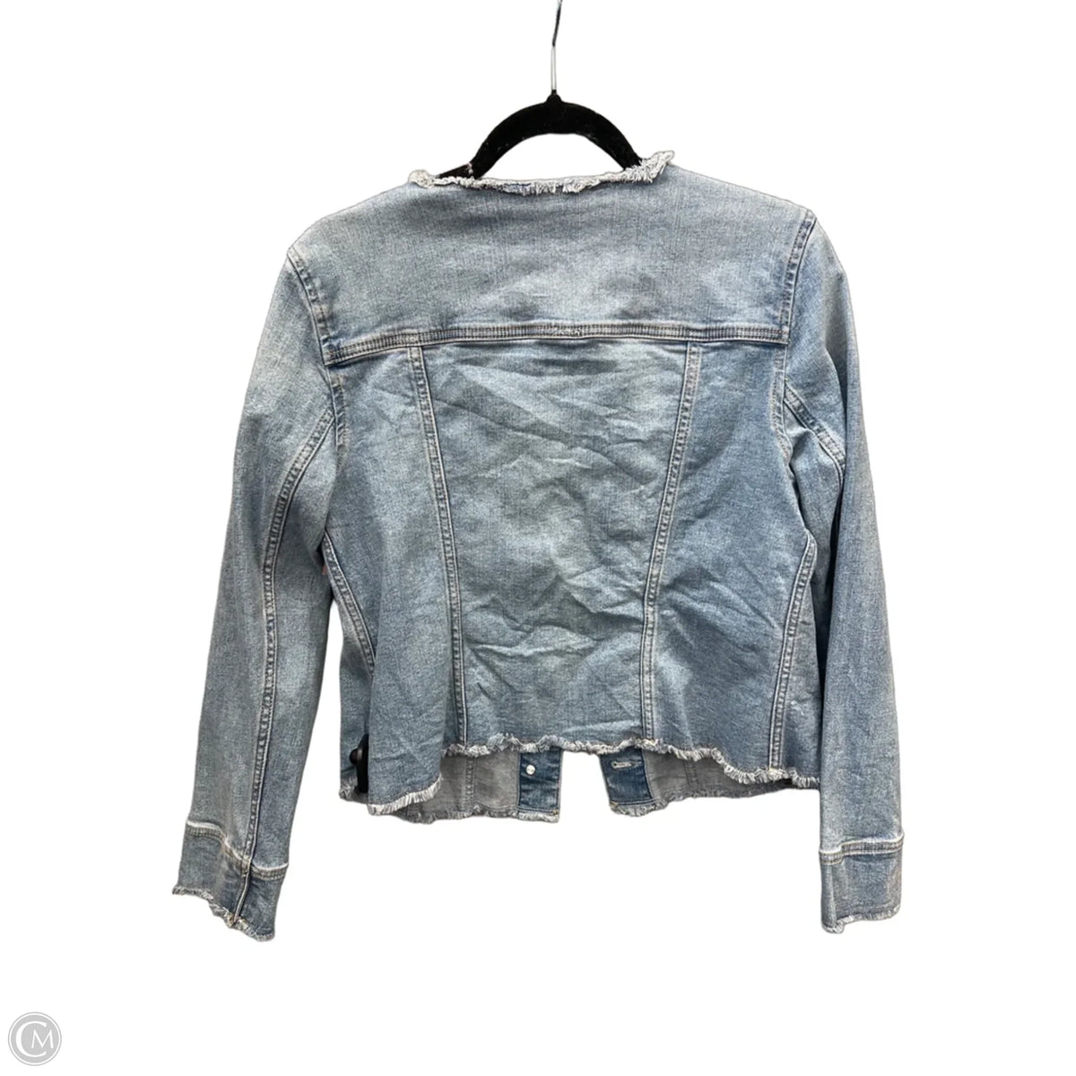 Jacket Denim By Talbots In Blue Denim, Size: M
