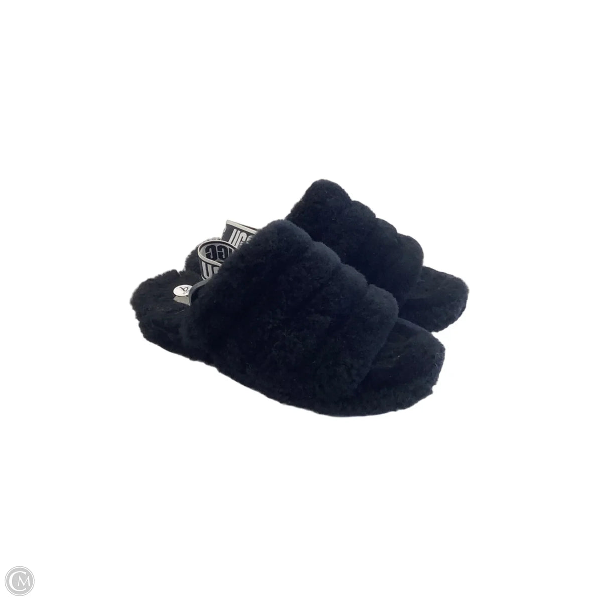Slippers Designer By Ugg In Black, Size: 9
