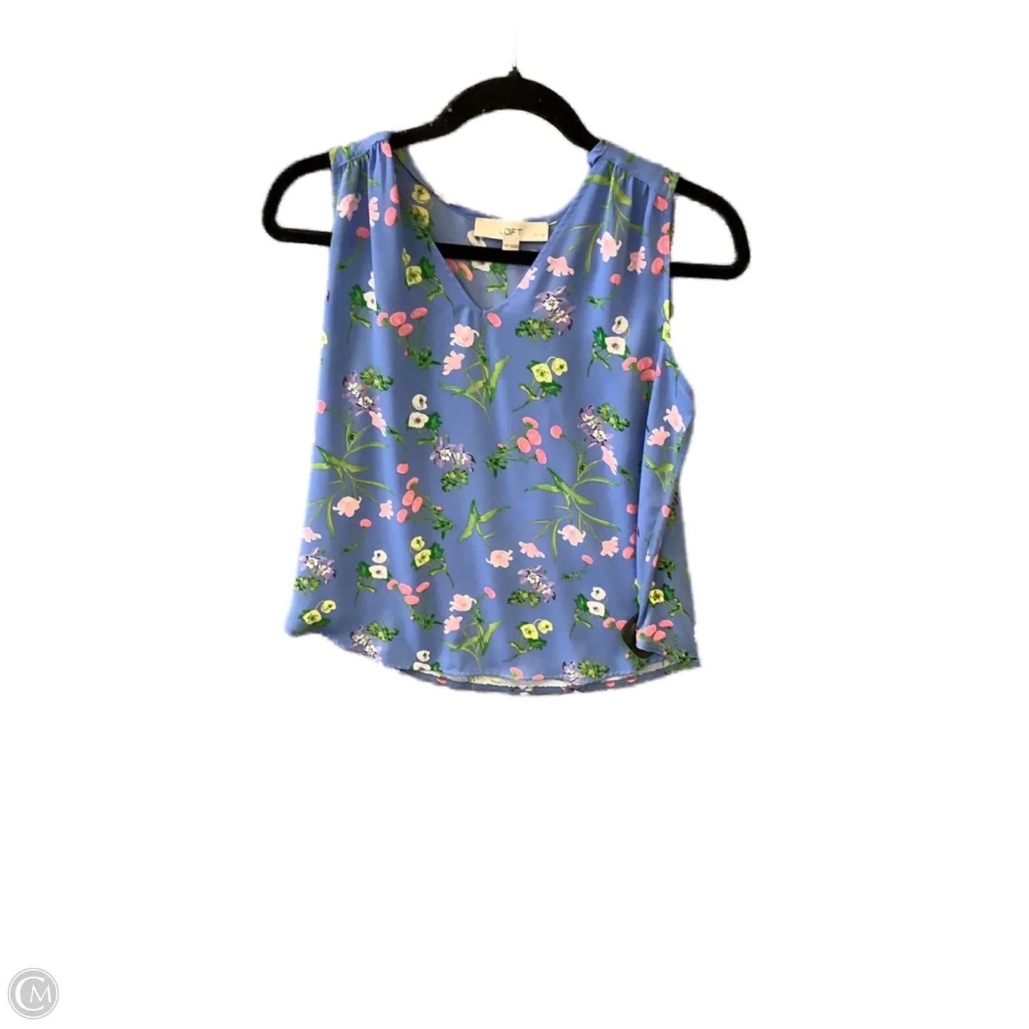 Top Sleeveless By Loft In Blue, Size: Sp