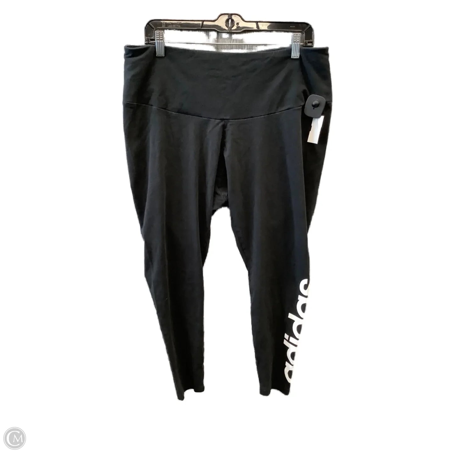 Athletic Leggings By Adidas In Black, Size: 3x