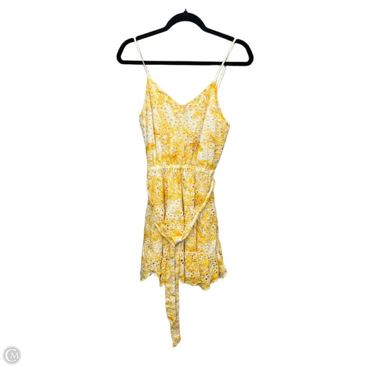 Dress Casual Short By Express In Yellow, Size: S