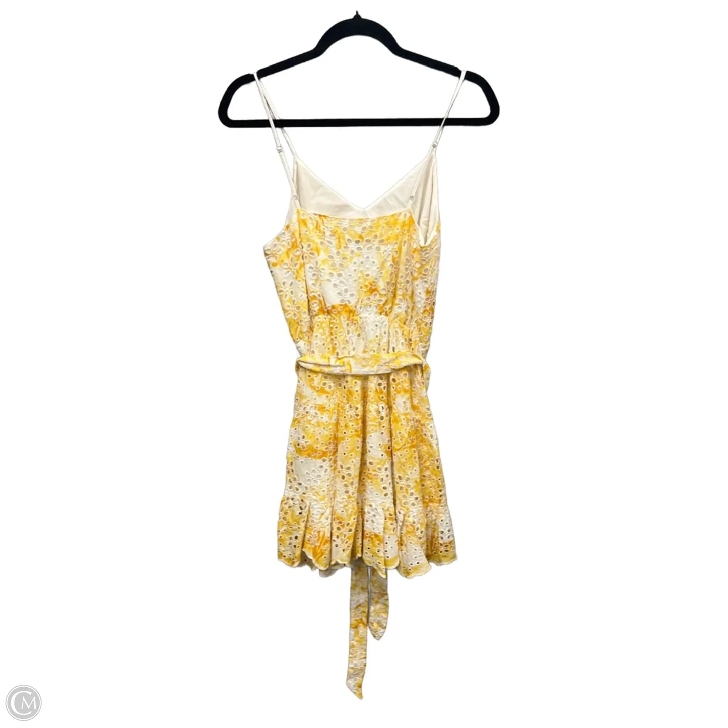 Dress Casual Short By Express In Yellow, Size: S