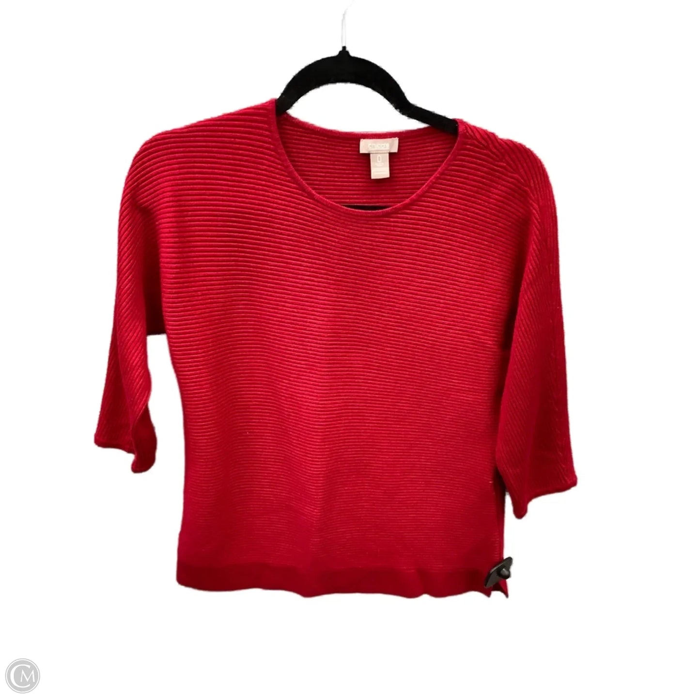 Top Long Sleeve By Chicos In Red, Size: Xs