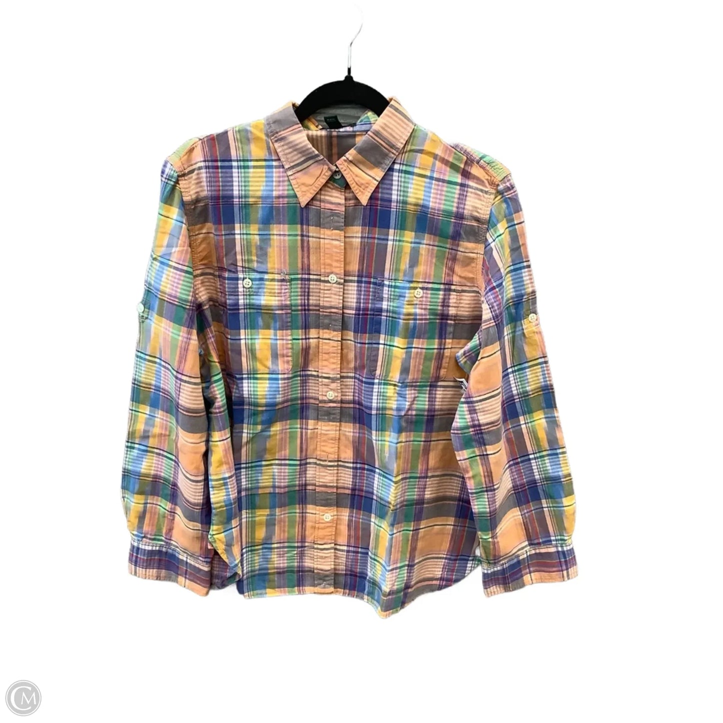 Top Long Sleeve By Lauren Jeans Co In Multi-colored, Size: Xl