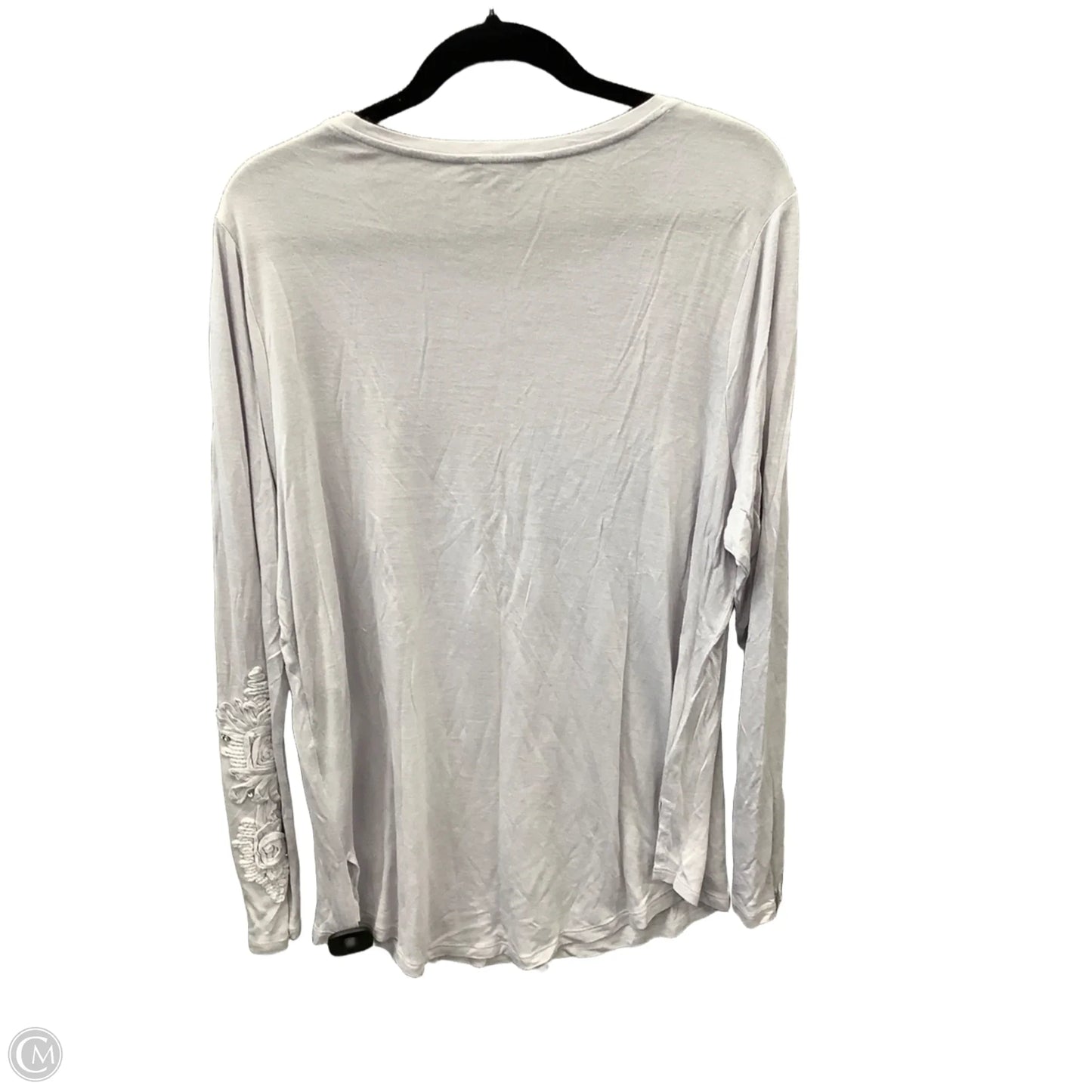 Top Long Sleeve By Simply Vera In Purple, Size: 1x