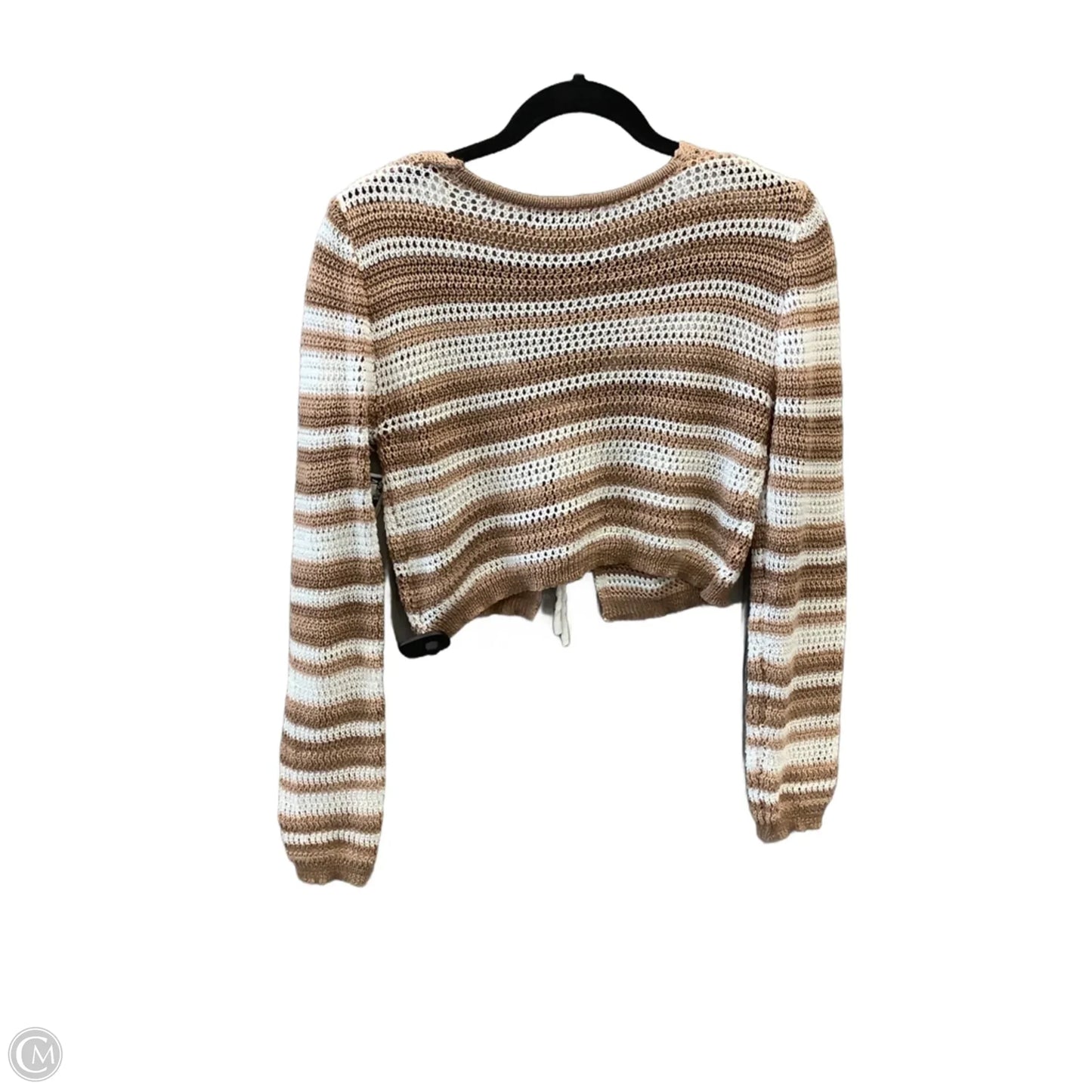 Sweater By Shein In Brown & White, Size: M